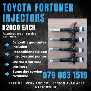 TOYOTA FORTUNER INJECTORS FOR SALE WITH WARRANTY INCLUDED 