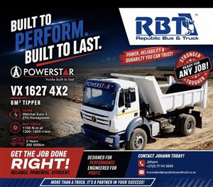 New Powerstar 1627 Tipper Truck