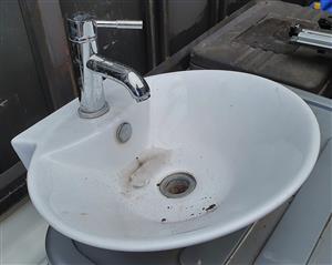 Sink with tap