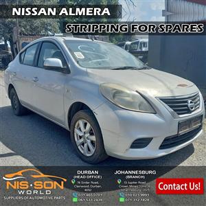 NISSAN ALMERA STRIPPING FOR SPARES