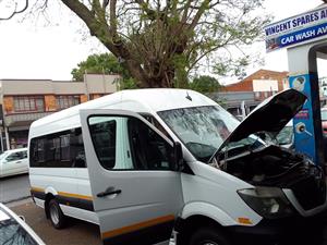 2017 MERCEDES BENZ SPRINTER 3.0 MANUAL 23SEATER WHITE COLOR DIESEL 