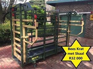 ELEKTRONIESE HERLAAIBARE WEEGSKALE VIR BEESTE, KALWERS, SKAPE ENS. TE KOOP.