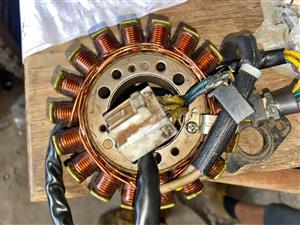 Hyosung GT 250 stator. Meyerton bike scrapyard new and secondhand spares and accessories.