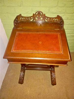 Antique Davenport oak writers desk