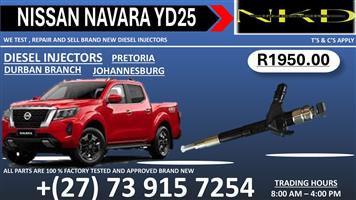 Diesel Fuel Injectors Navara Nissan YD25 On Service 