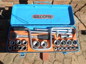 Gedore Socket Set 8-32 hardly used.