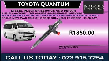 Toyota Quantum Diesel Injectors 