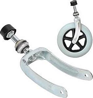 Wheelchair front wheel forks