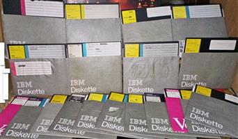 Flexible 8 inch  Computer Data Discs x19 from the early 1980's