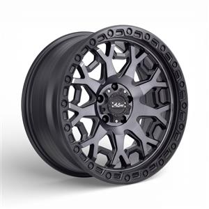 20″ A-Line Force 5/127 Satin Black Tint Flow Form Alloy Wheels
