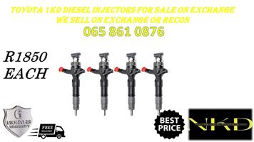 RECONDITIONED DIESEL INJECTORS FOR TOYOTA 1KD ON SALE