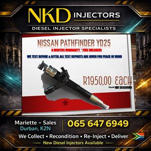 YD25 Pathfinder Diesel Injectors