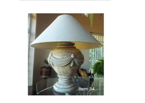 White shaded lamp for sale