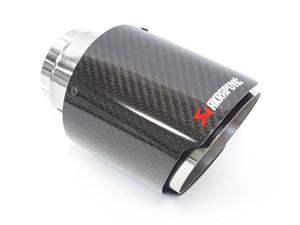 Akropovic Carbon Fibre Gloss Finish Clamp-On Exhaust Tailpipe 110mm)