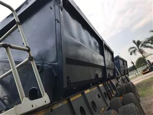 2011 - AFRIT 45 Cube Superlink Side Tipper Trailer now on sale - Excellent condition