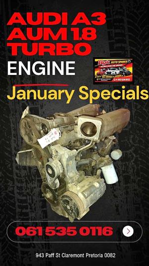 Audi A3 AUM 1.8 turbo 20V engine
