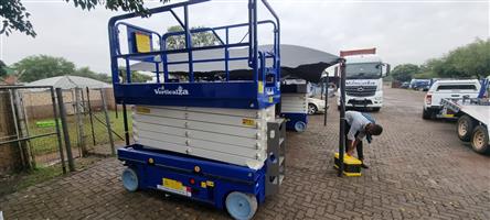 Scissorlift 14 meter working height Lithium Battery