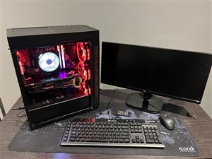 FULL AMD PC Build for sale with Screen, Mouse and Keyboard