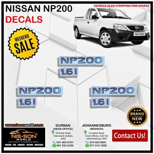 NISSAN NP200 DECALS