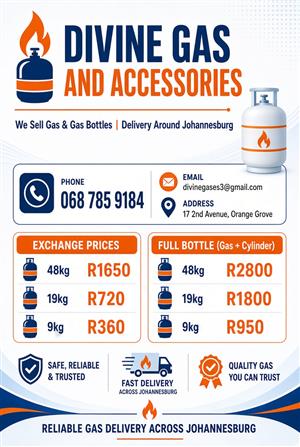 Gas and cylinders 