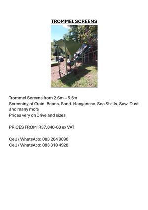 TROMMEL SCREENS