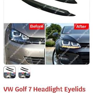 volkswagen  mk7 headlight eyelids for sale