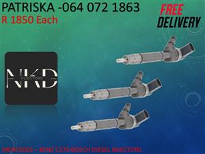 MERCEDES C270 DIESEL INJECTORS FOR SALE