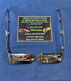 Mitsubishi Triton Eyelash Upper Chrome Set