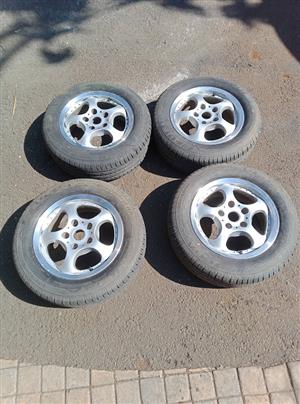 15" Mag Rims & Tyres 