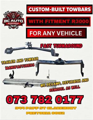 Tow bar for sale full fitment 