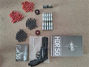 Brand New HDR 50 Umarex Revolver With Extra Ammunition.