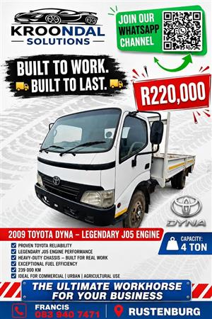 2009 Toyota Dyna JO5 4 Ton Drop-Side Truck