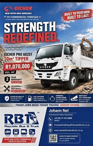 New Eicher Pro 6025T  Tipper