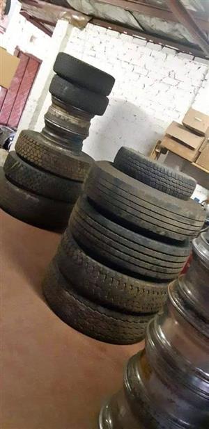Used truck tyres and rims available