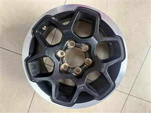 17-inch Toyota Hilux GR Sport alloy wheel rim.