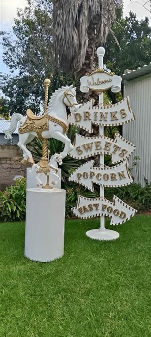 Royal Carousel Theme Props for hire