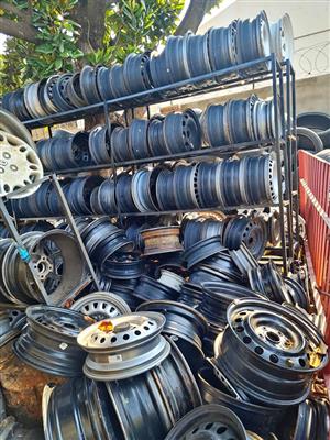 Various stardard steal rims all sizes