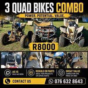 Combo 3 Quad Bikes