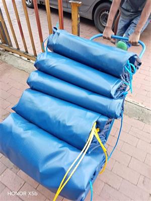 Tarpaulin tipper covers 