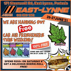  We are handing out FREE car air fresheners on 26 & 27 June!  