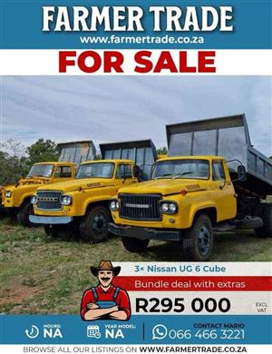 3x Nissan ud 6 cube