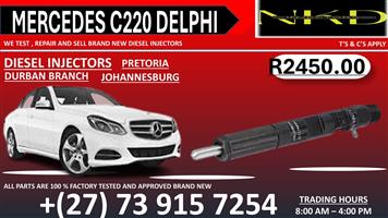 Mercedes C220 Delphi Diesel Fuel Injectors On Repair 
