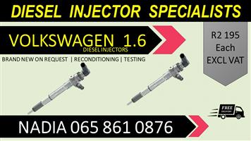 VW POLO 1.6 DIESEL INJECTORS FOR SALE OR TO RECON
