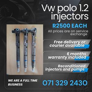 VW POLO 1.2 INJECTORS FOR SALE WITH WARRANTY INCLUDED 