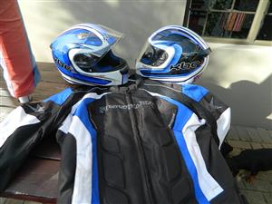 motor bike bike jacket & crash helmets