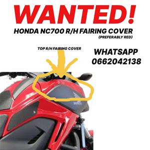 HONDA NC700 FAIRING COVER WANTED R/h