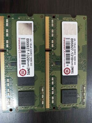 Transcend jetmemory DDR3 4GB MEMORY MODULE 1X 4GB 1600 MHZ