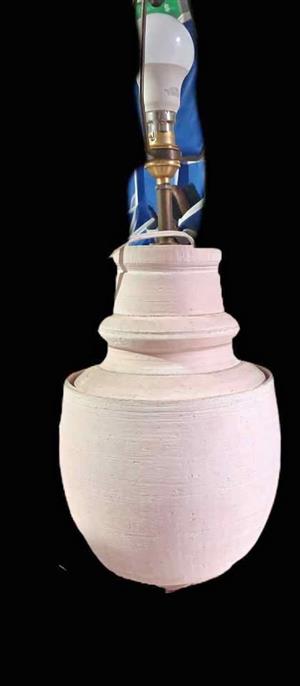Vintage Ceramic Beehive Ginger Jar Lamp