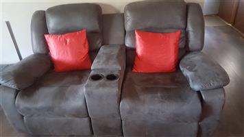 Suede Leather Couches , Recliners