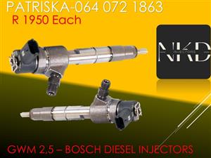 AFFORDABLE DIESEL INJECTORS FOR GWM 2.5 BOSCH INJECTORS FOR SALE
